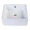 Eago EAGO BA130 15" SQUARE CERAMIC ABOVE MOUNT BATHROOM BASIN VESSEL SINK BA130 - alternate 2